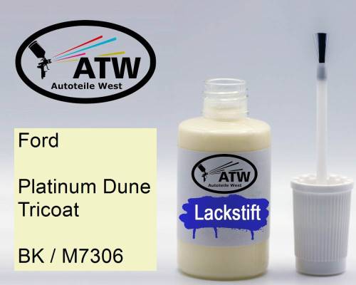 Ford, Platinum Dune Tricoat, BK / M7306: 20ml Lackstift, von ATW Autoteile West.